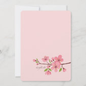 さくらんぼ花ズ宗教招待状 招待状 (裏面)