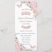 さくらんぼ花バラ金ゴールド蝶スリムプログラム メニュー (正面)