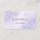 さくらんぼ花パープルフローラ 名刺 (正面)