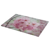 さくらんぼ花ピンクの花写真 カッティングボード (角)