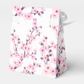 さくらんぼ花ピンク白 |カスタムウェディング フェイバーボックス (裏面サイド)