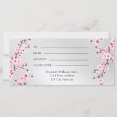 さくらんぼ花ピンク銀券 (裏面)