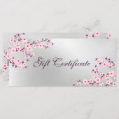 さくらんぼ花ピンク銀券 (正面/裏面)