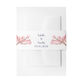 さくらんぼ花フローラエレガントな結婚式 招待状ベリーバンド (正面例)