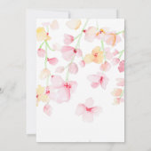 さくらんぼ花フローラベビーシャワー招待状 招待状 (裏面)