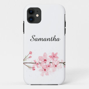 さくらんぼ花フローラ水彩春自然 iPhone 11 ケース