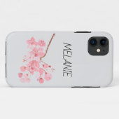 さくらんぼ花フローラ水彩春自然 Case-Mate iPhoneケース (裏面(横))
