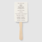 さくらんぼ花フローラ結婚式 プログラム ハンドファン (裏面)