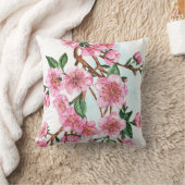 さくらんぼ花フローラ装飾用クッション クッション (ブランケット)