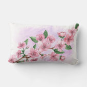 さくらんぼ花フローラ装飾用クッション ランバークッション (裏面)