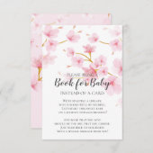 さくらんぼ花フローラ赤ちゃんシャワーベビー エンクロージャーカード (正面/裏面)