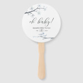 さくらんぼ花フローラ赤ちゃんシャワー ハンドファン (正面)