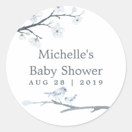さくらんぼ花フローラ赤ちゃんシャワー ラウンドシール