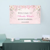 さくらんぼ花フローラSweet sixteen誕生日 横断幕 (トレードショー)