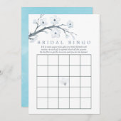 さくらんぼ花ブライダルシャワービンゴ 招待状 (正面/裏面)