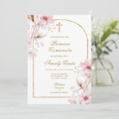 さくらんぼ花プリメラコムニオン 招待状 (スタンド正面)