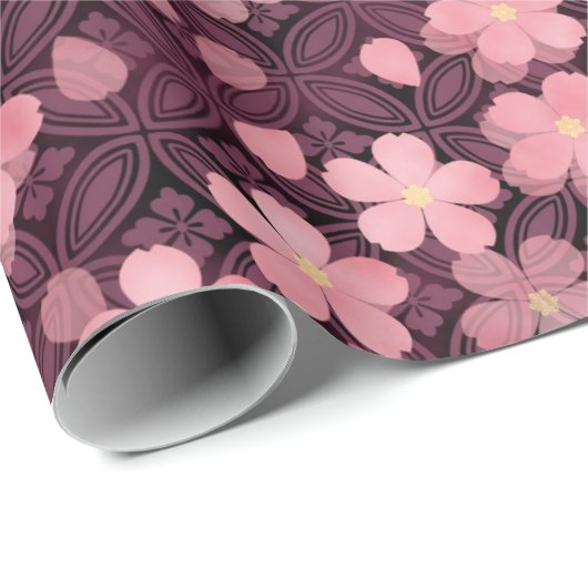 さくらんぼ花ラッピング紙 ラッピングペーパー (ロールコーナー)