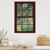 さくらんぼ花写真ウィンドウ幻想#1の3 ポスター (キッチン)