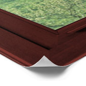 さくらんぼ花写真ウィンドウ幻想#3の3 ポスター (角)