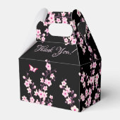 さくらんぼ花咲きピンクブラックサンキュー誕生日 フェイバーボックス (裏面サイド)