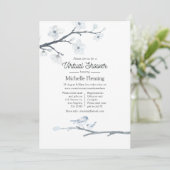 さくらんぼ花咲きフローラバーチャル赤ちゃんシャワー 招待状 (スタンド正面)