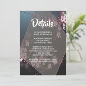 さくらんぼ花形幾何学フローラ囲い 招待状 (スタンド正面)