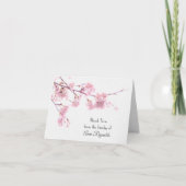 さくらんぼ花悔やみや弔慰サンキューカード カード (正面)