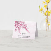 さくらんぼ花悔やみや弔慰サンキューカード カード (黄色い花)