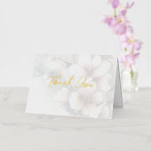 さくらんぼ花折り箔サンキューカード 箔グリーティングカード (蘭)