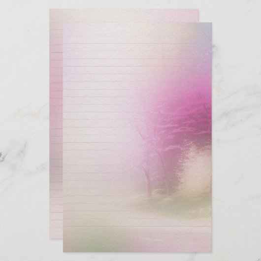 さくらんぼ花文紙 便箋 (正面/裏面)