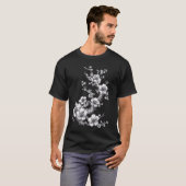 さくらんぼ花日本の植物図屏風 Tシャツ (正面フル)