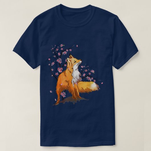 さくらんぼ花日本の芸術 Tシャツ (デザイン正面)