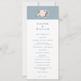 さくらんぼ花日本ウエディングプログラム 招待状