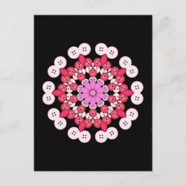 さくらんぼ花曼荼羅 ポストカード
