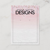 さくらんぼ花木製耳飾りカード 名刺 (正面)