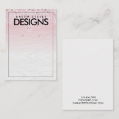 さくらんぼ花木製耳飾りカード 名刺 (正面/裏面)