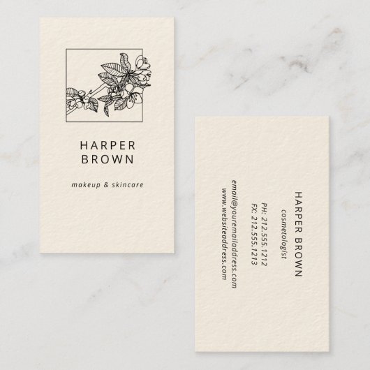 さくらんぼ花札 名刺 (正面/裏面)