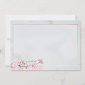 さくらんぼ花束ブライダルシャワー 招待状 (裏面)