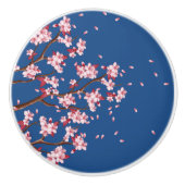 さくらんぼ花枝セカスタムラミックノブ セラミックノブ (正面)