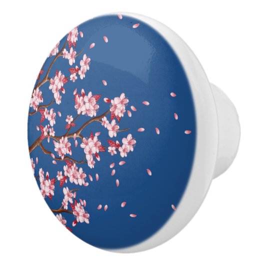 さくらんぼ花枝セカスタムラミックノブ セラミックノブ (右)
