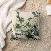 さくらんぼ花枝装飾用クッション クッション (ブランケット)