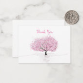 さくらんぼ花桜サンキューカード ノートカード (正面/裏面インサイチュ)