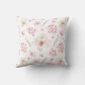 さくらんぼ花桜模様装飾用クッション クッション (裏面)