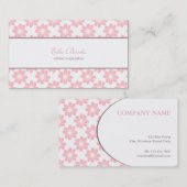 さくらんぼ花模様名刺 名刺 (正面/裏面)