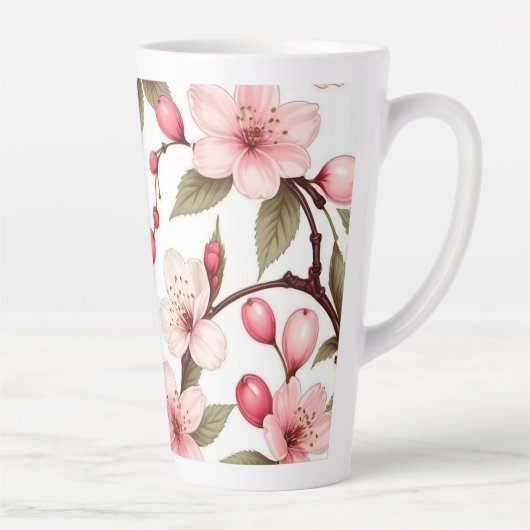 さくらんぼ花模様 カフェラテマグ (右)