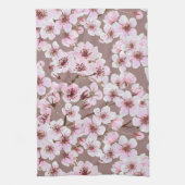 さくらんぼ花模様 キッチンタオル (縦)