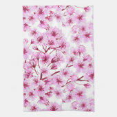 さくらんぼ花模様 キッチンタオル (縦)