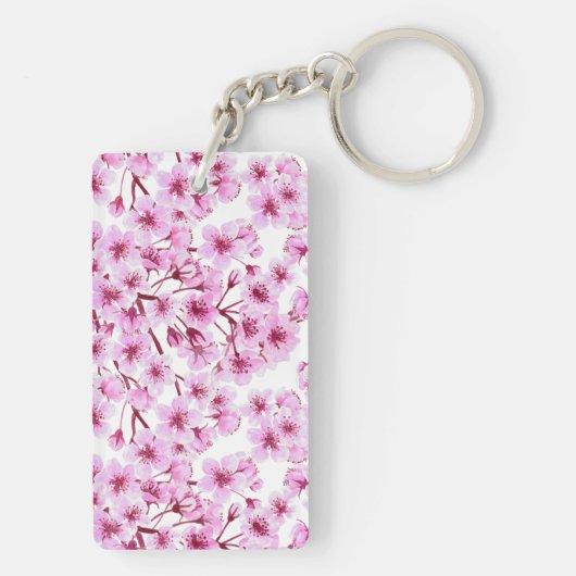 さくらんぼ花模様 キーホルダー (裏面)