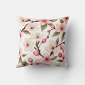 さくらんぼ花模様 クッション (裏面)