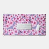 さくらんぼ花模様 デスクマット (キーボード&マウス)
